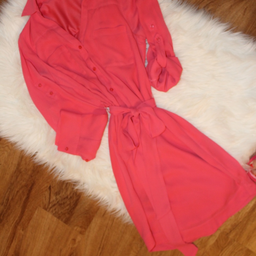 Express portofino pink dress